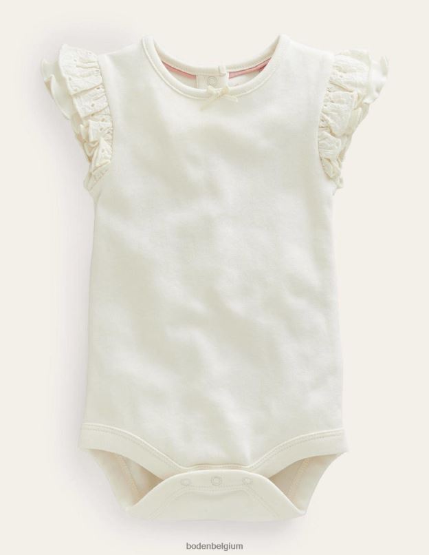 bébé Boden Ivoire body à manches brodées vêtements Z42D03367