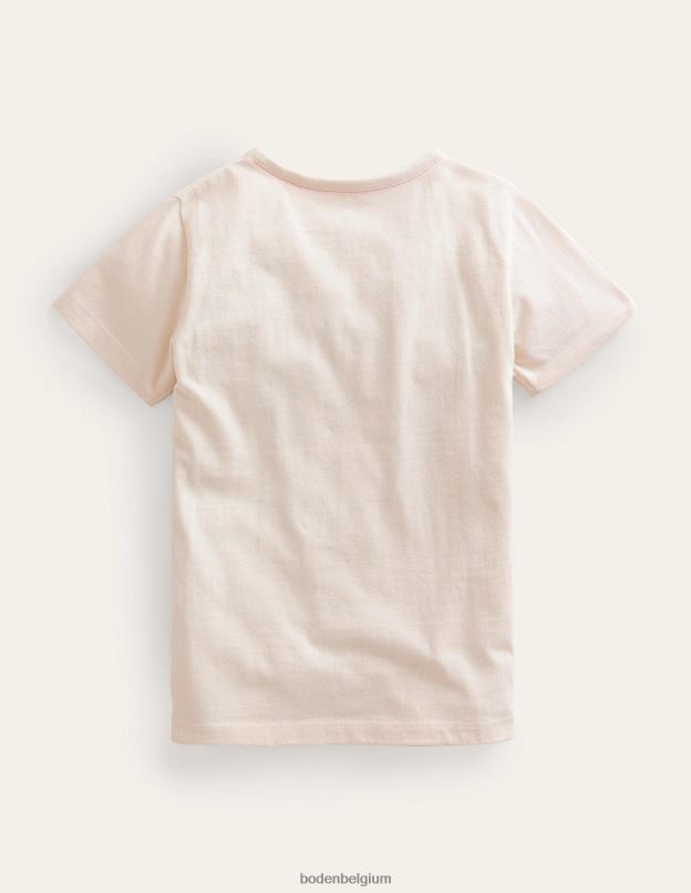 bébé Boden Paon gousse de vanille t-shirt à logo en surpiqûres vêtements Z42D0387