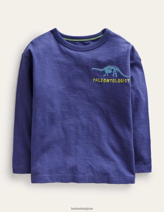 bébé Boden bleu tribord souple t-shirt amusant avec logo scientifique vêtements Z42D0423