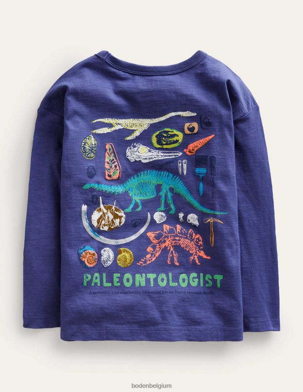 bébé Boden bleu tribord souple t-shirt amusant avec logo scientifique vêtements Z42D0423