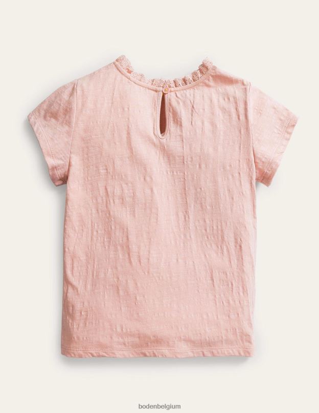 bébé Boden boto rose t-shirt à poche brodée vêtements Z42D03451
