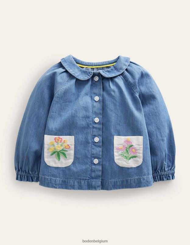 bébé Boden chambray moyen haut à col en chambray vêtements Z42D03364