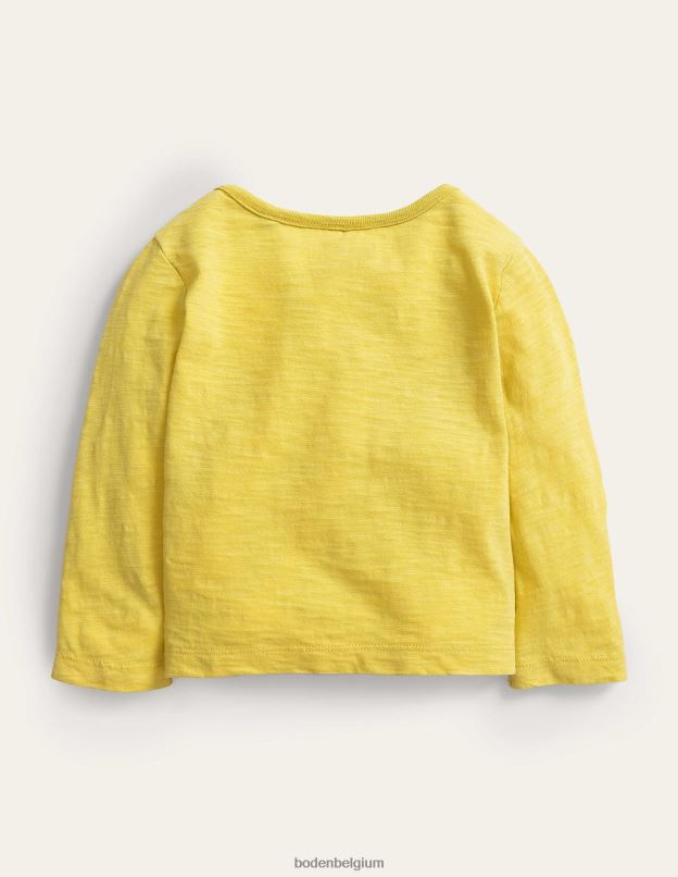 bébé Boden renoncule jaune t-shirt de lavage de vêtements vêtements Z42D03469