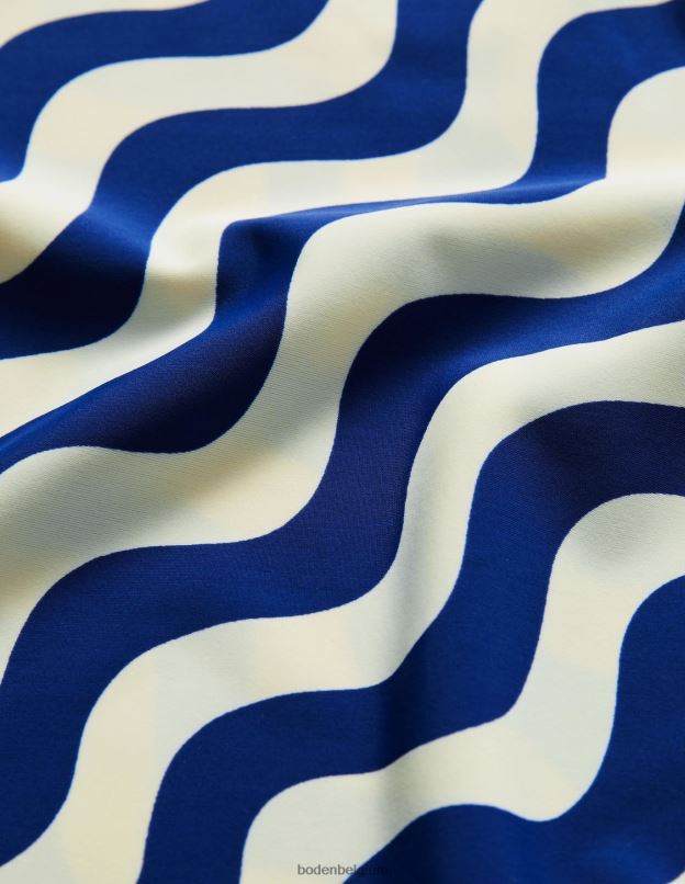 bébé Boden vague ivoire/bleu gilet anti-éruption à motif vêtements Z42D03372