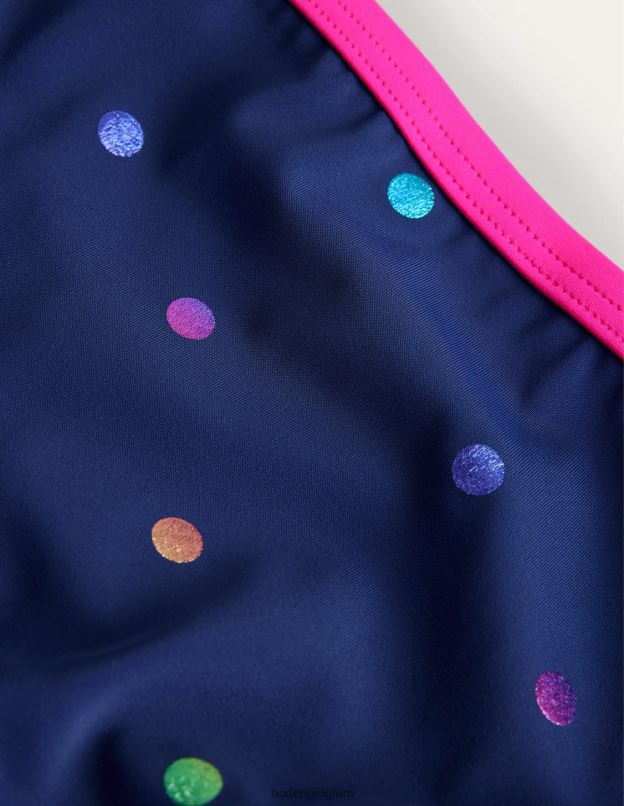 bébé Boden arc-en-ciel bleu marine et confettis en aluminium bas de bikini à motif vêtements Z42D0456