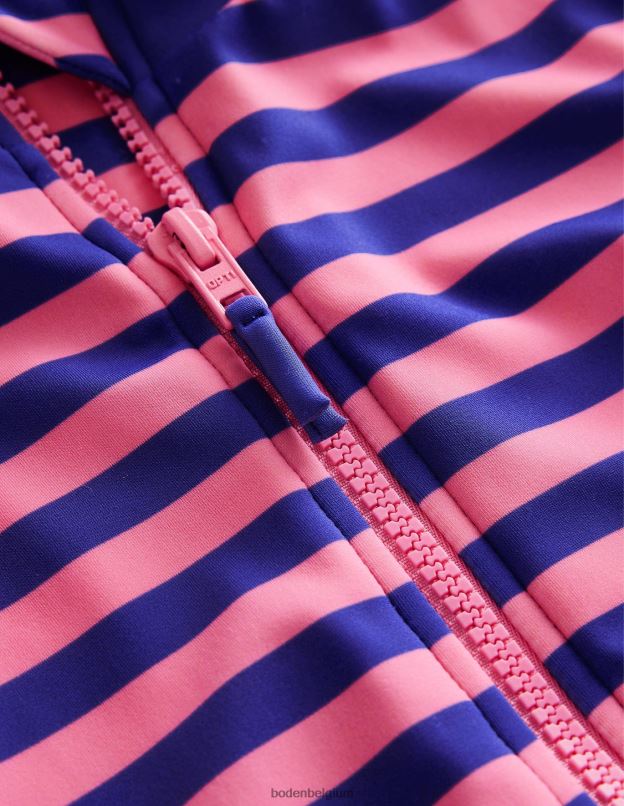 bébé Boden azelea et bande bleuie maillot de bain à manches longues vêtements Z42D0438