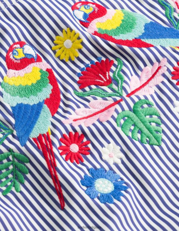 bébé Boden bande ivoire tribord et perroquet maillot de bain brodé vêtements Z42D03333