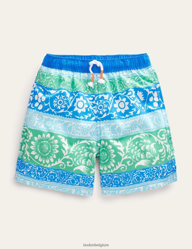 bébé Boden rayure multicolore shorts de bain vêtements Z42D03405