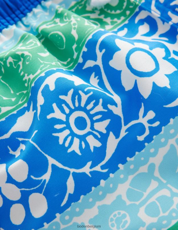 bébé Boden rayure multicolore shorts de bain vêtements Z42D03405