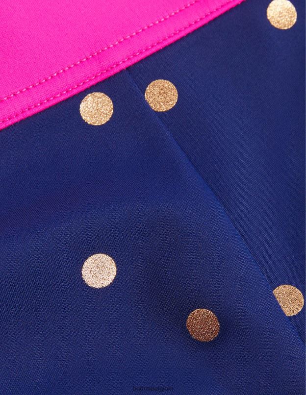 bébé Boden tache d'or bleu harmonie short de bain à motif vêtements Z42D0488