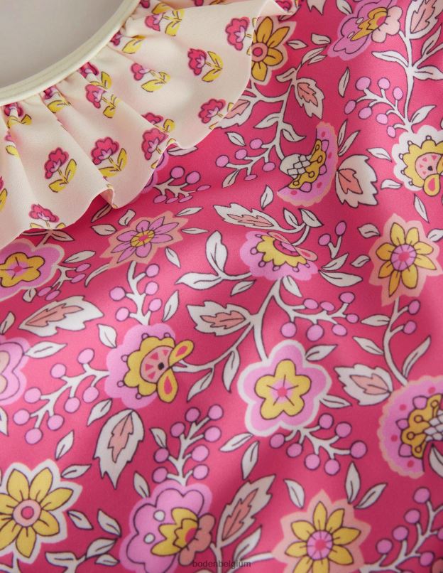 bébé Boden vigne florale punch aux pêches maillot de bain à froufrous vêtements Z42D03458
