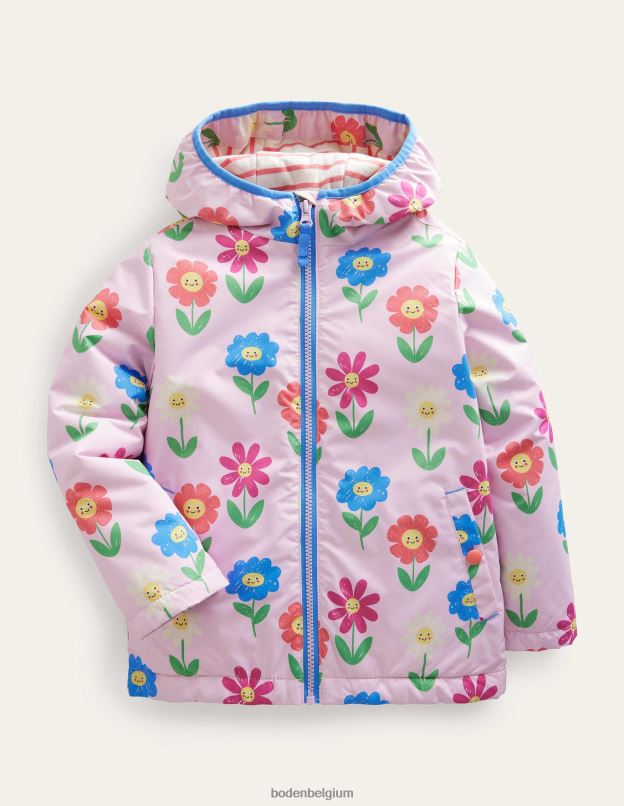 bébé Boden belles fleurs d'orchidées anorak doublé en jersey vêtements Z42D03394