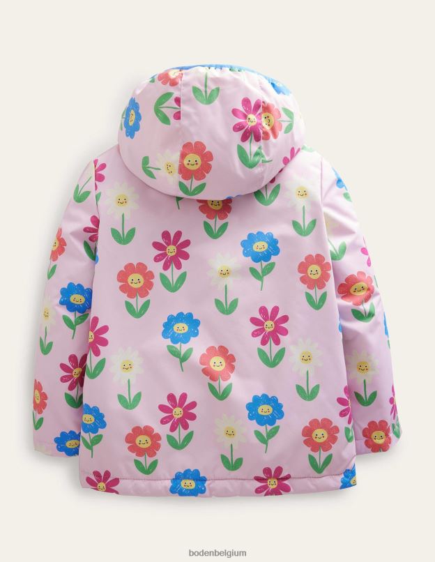 bébé Boden belles fleurs d'orchidées anorak doublé en jersey vêtements Z42D03394