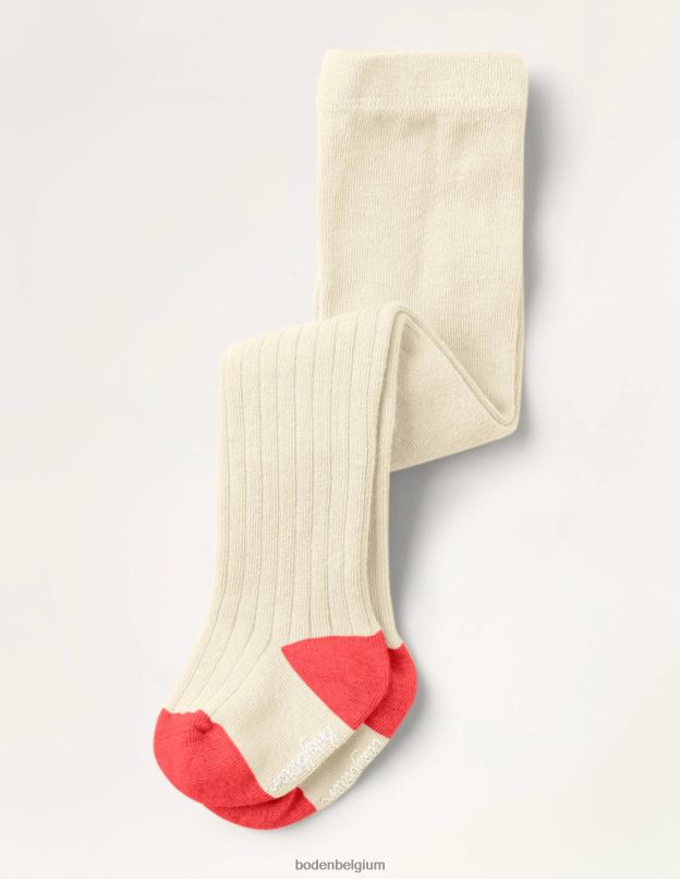 filles Boden Ivoire collants côtelés vêtements Z42D03121