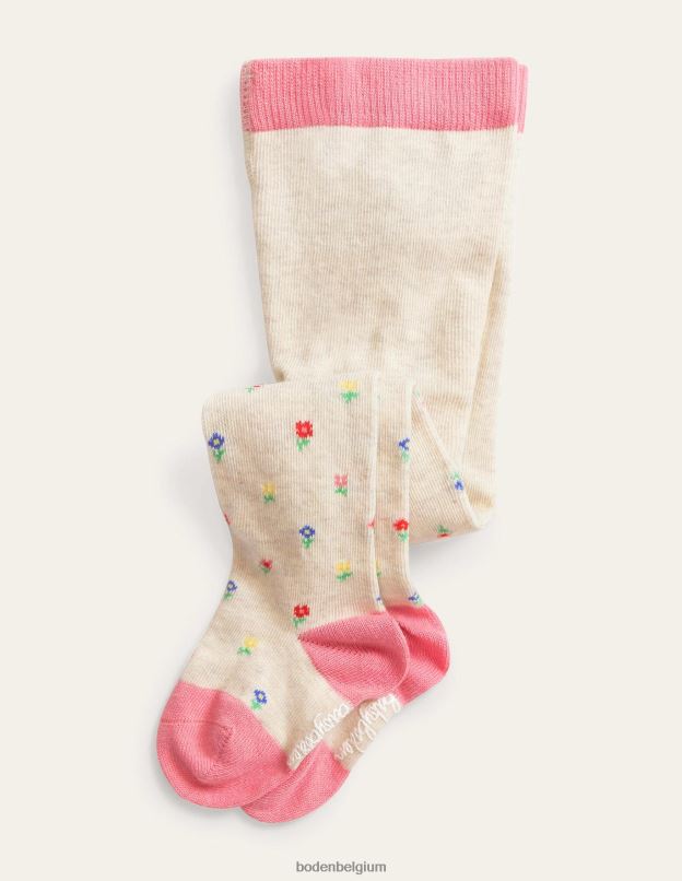 filles Boden floral ivoire collants de tous les jours vêtements Z42D02718