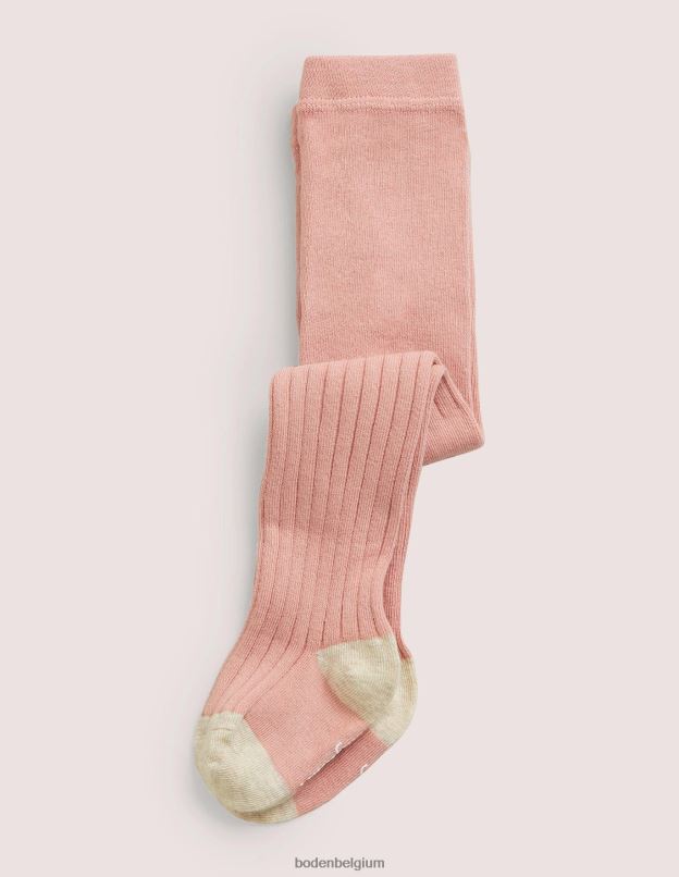 filles Boden rose collants côtelés vêtements Z42D03091