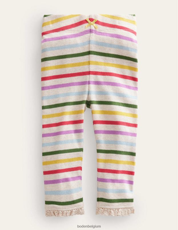 bébé Boden bande arc-en-ciel legging en dentelle côtelée vêtements Z42D03435