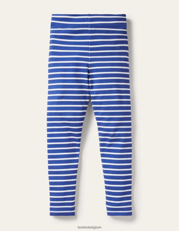 bébé Boden bleu élisabéthain/ivoire leggings amusants vêtements Z42D0515