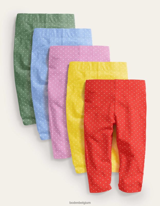 bébé Boden multi-spots Lot de 5 leggings raccourcis vêtements Z42D0517