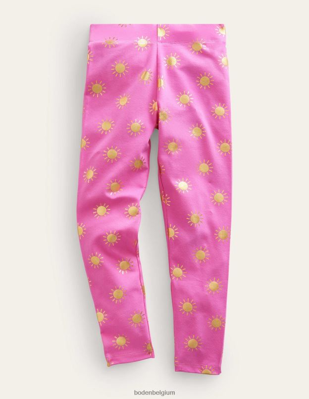 bébé Boden soleils chatouillés rose/or leggings amusants vêtements Z42D0511