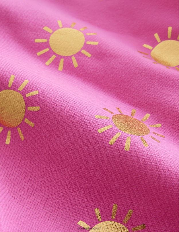 bébé Boden soleils chatouillés rose/or leggings amusants vêtements Z42D0511