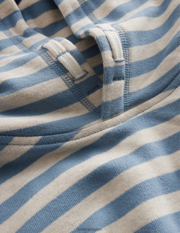 bébé Boden bleu marine/gris chiné sweat à capuche décontracté vêtements Z42D03417