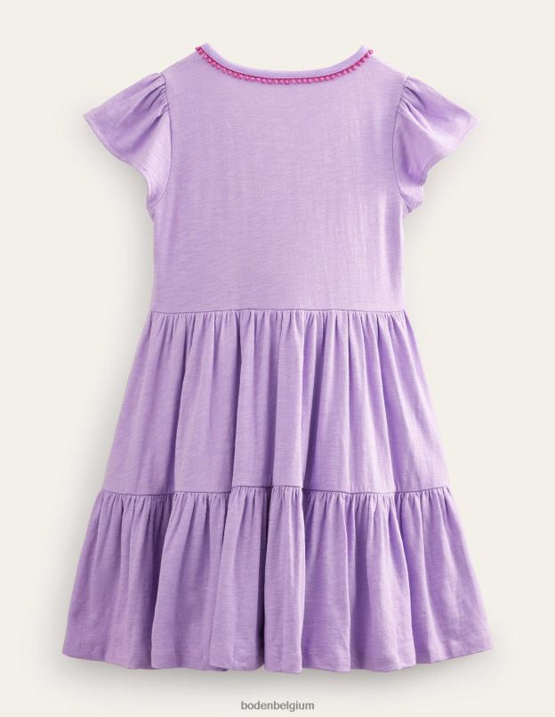 bébé Boden jolie lavande robe virevoltante en jersey vêtements Z42D03402
