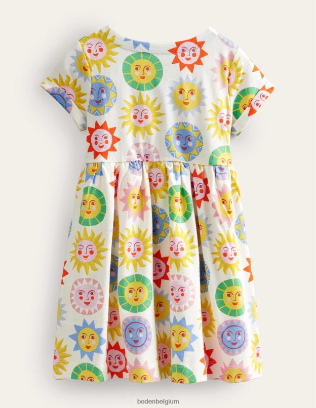 bébé Boden multi soleil robe en jersey amusante à manches courtes vêtements Z42D0375