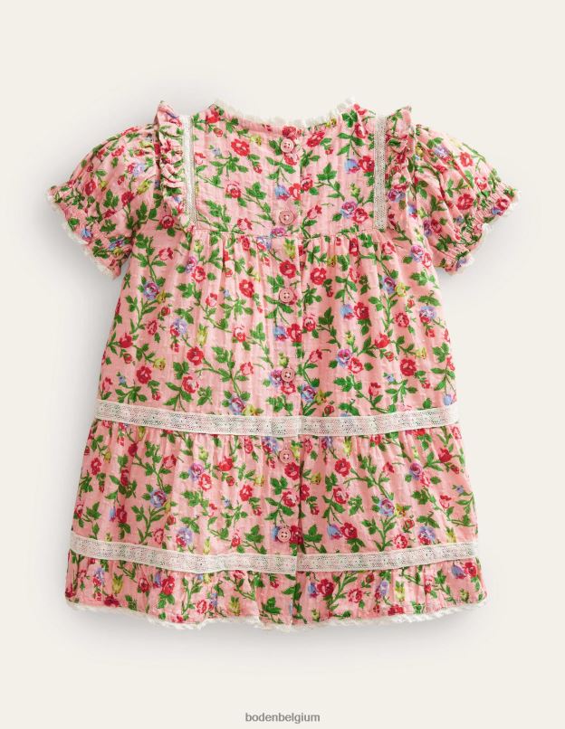 bébé Boden rosier décousu robe imprimée de grande occasion vêtements Z42D03433