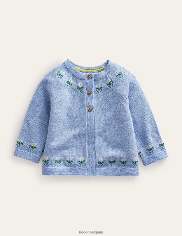 bébé Boden bleu brunnera cardigan à fleurs brodées vêtements Z42D03438