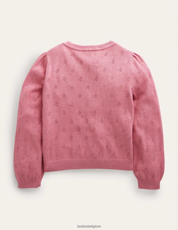 bébé Boden camée rose cardigan en coton et cachemire vêtements Z42D03330