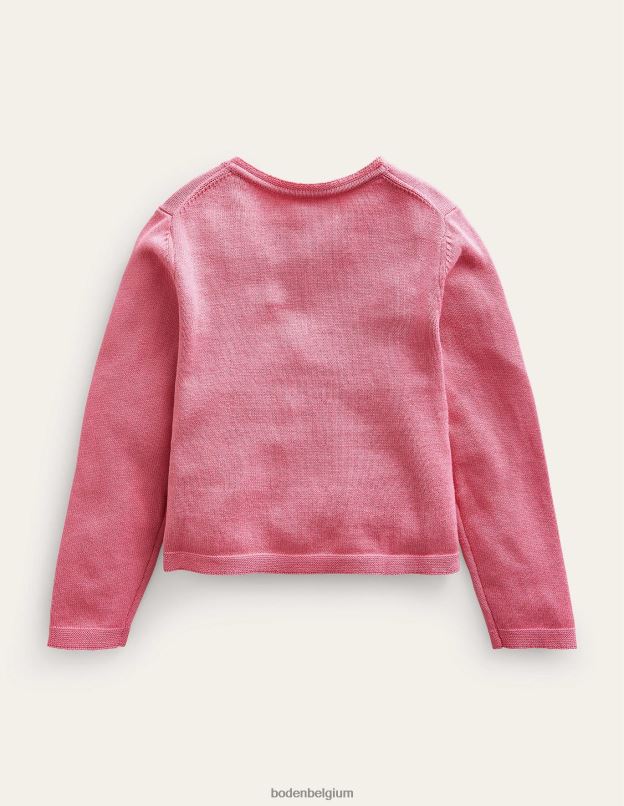 bébé Boden formica rose cardigan en coton pointelle vêtements Z42D0537