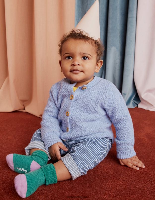 bébé Boden marne bleue poussiéreuse cardigan épais texturé vêtements Z42D03443