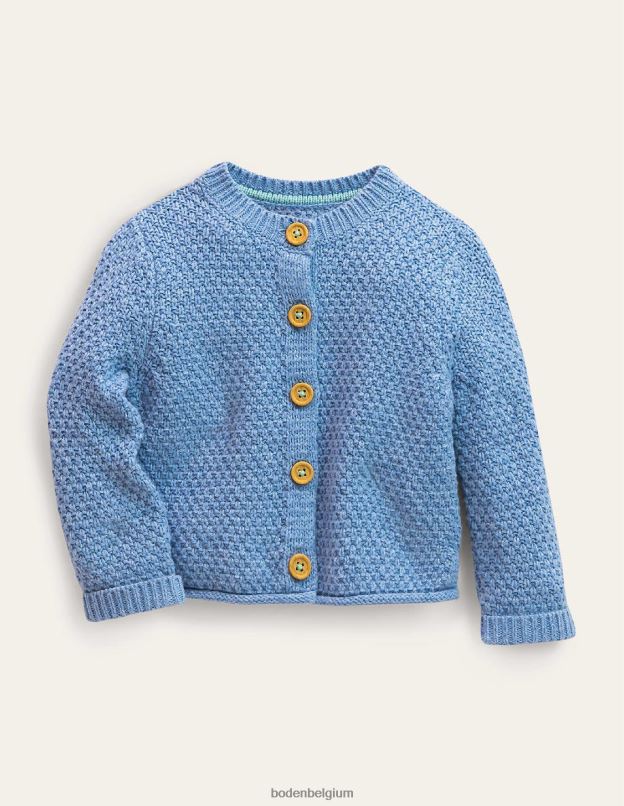 bébé Boden marne bleue poussiéreuse cardigan épais texturé vêtements Z42D03443