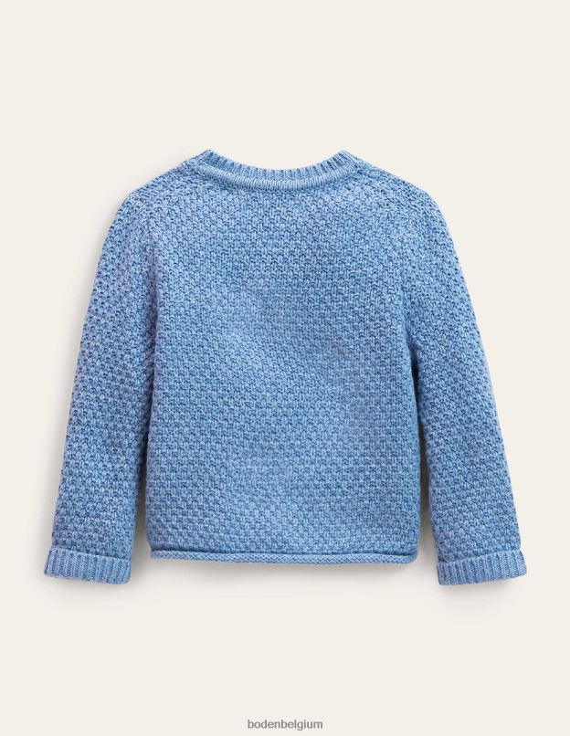 bébé Boden marne bleue poussiéreuse cardigan épais texturé vêtements Z42D03443