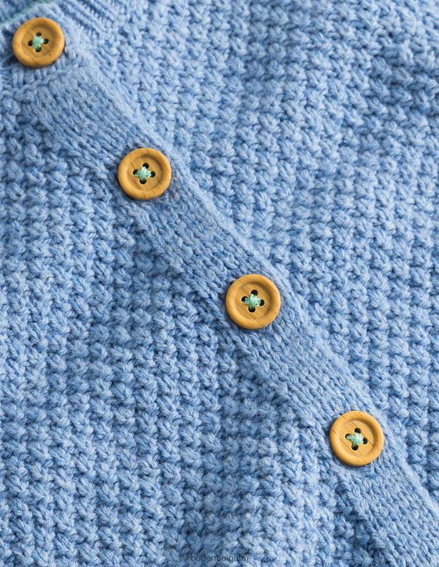 bébé Boden marne bleue poussiéreuse cardigan épais texturé vêtements Z42D03443