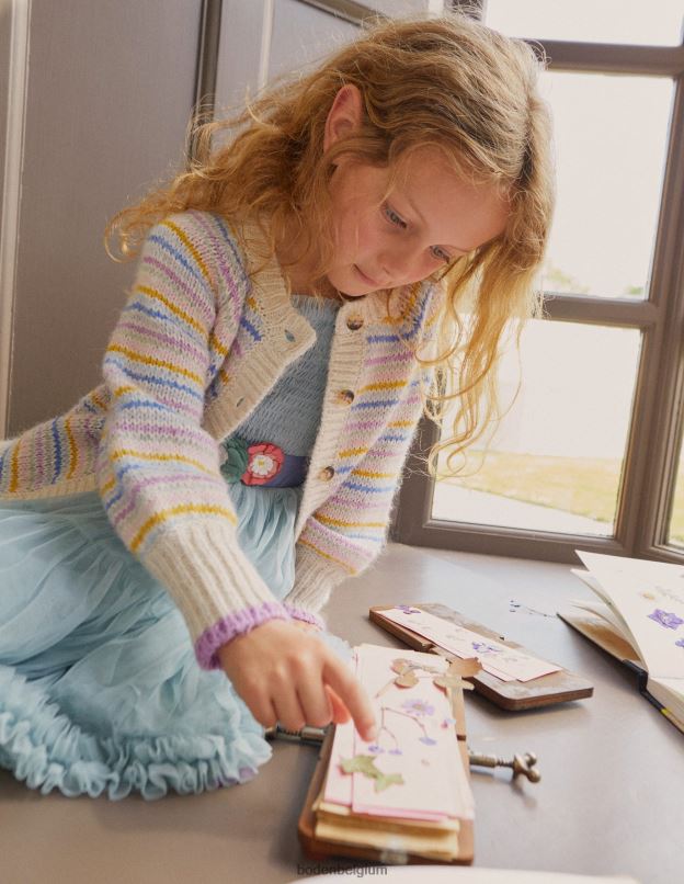 bébé Boden multi-rayures cardigan blouson à rayures vêtements Z42D0538