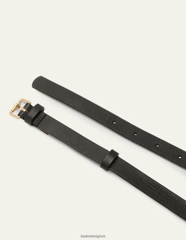 femmes Boden noir ceinture fine à boucle accessoire Z42D02379