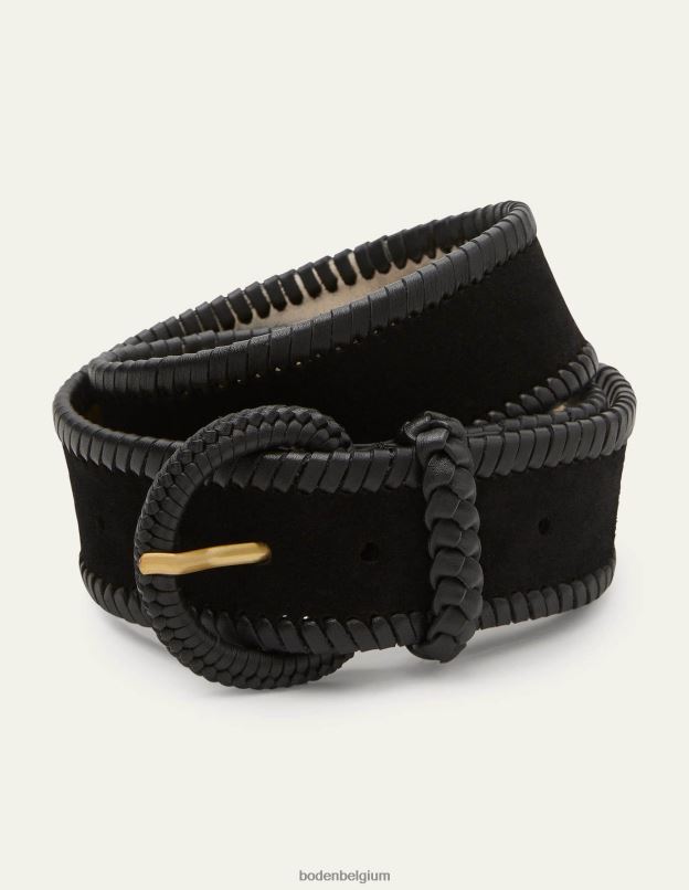 femmes Boden noir ceinture tissée accessoire Z42D02288