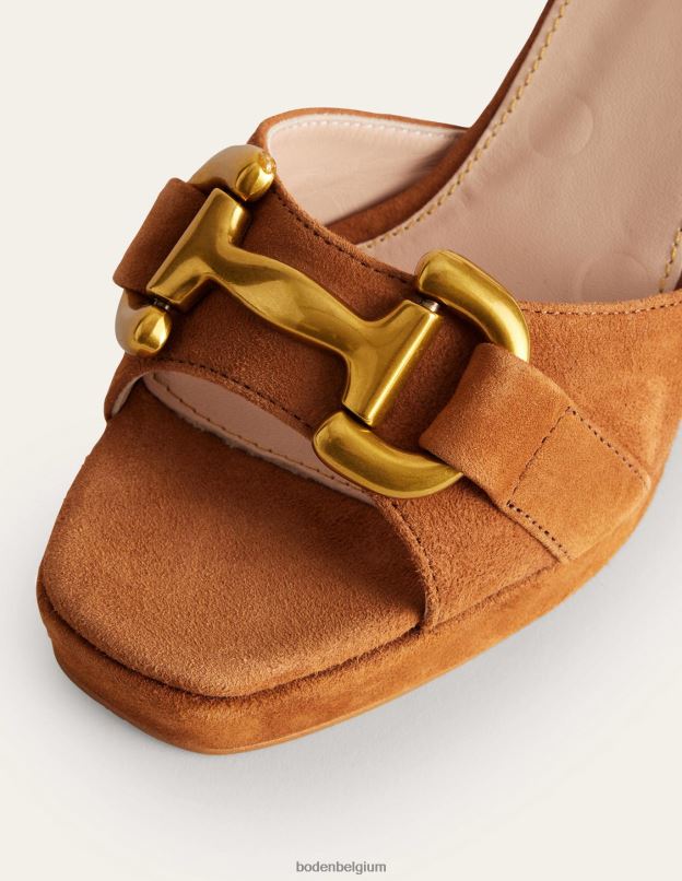 femmes Boden biscuit au gingembre sandales à plateforme et à brides chaussure Z42D02383