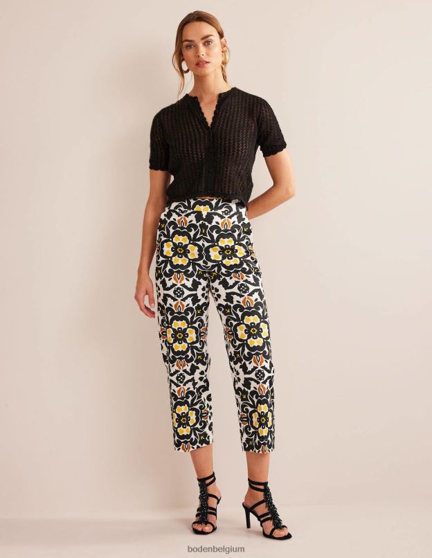 femmes Boden noir sandales à talons perlées chaussure Z42D0711