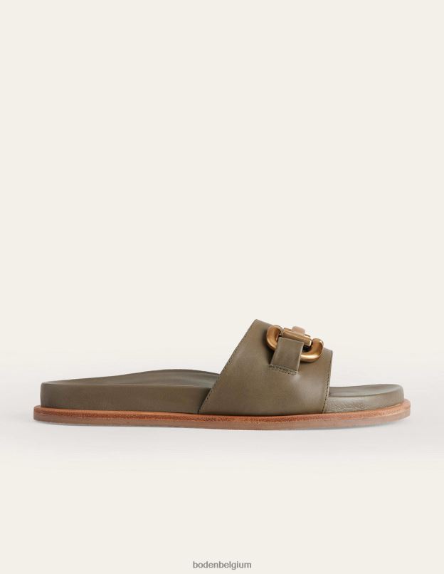 femmes Boden olive profonde sandales à bride iris chaussure Z42D02381