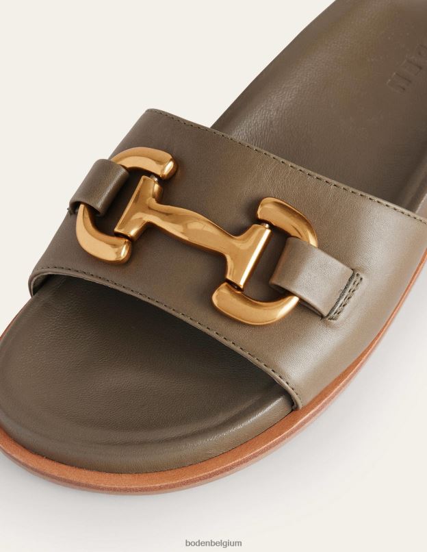 femmes Boden olive profonde sandales à bride iris chaussure Z42D02381