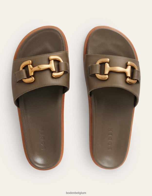 femmes Boden olive profonde sandales à bride iris chaussure Z42D02381