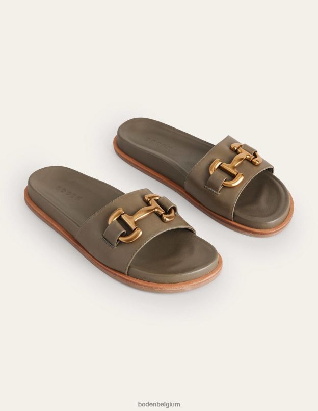 femmes Boden olive profonde sandales à bride iris chaussure Z42D02381