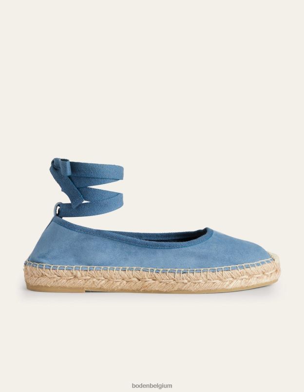 femmes Boden bleu caporal espadrilles à nouer à la cheville chaussure Z42D02606
