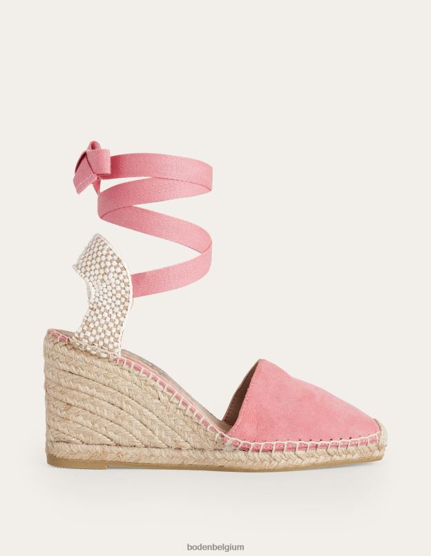 femmes Boden daim blush espadrilles compensées esme chaussure Z42D02307