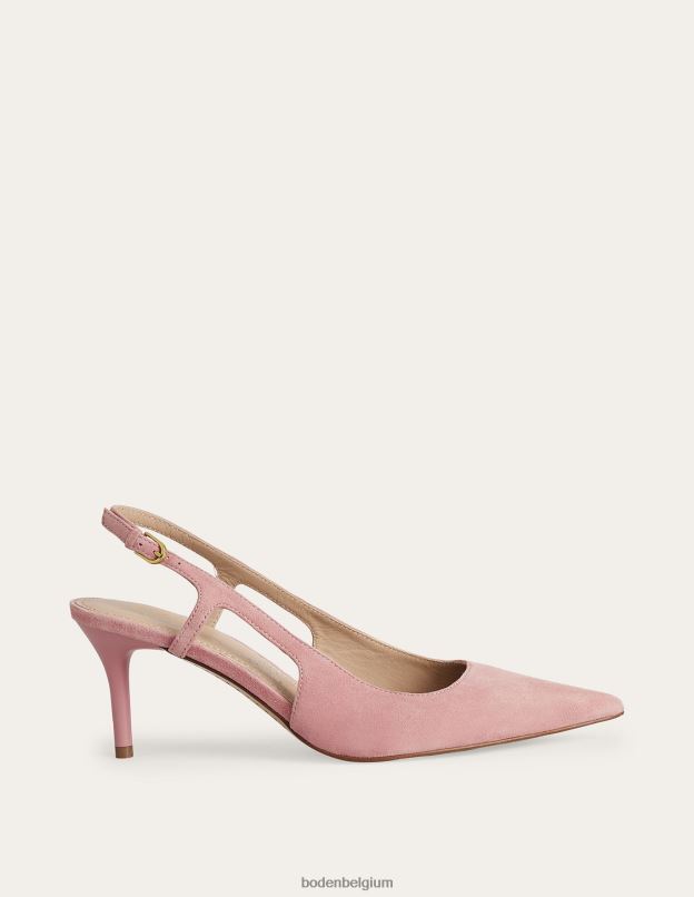 femmes Boden daim enfant blush talons à bride arrière découpés chaussure Z42D0721
