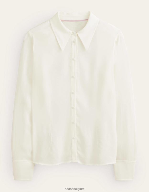 femmes Boden Ivoire chemise de travail ajustée vêtements Z42D01700