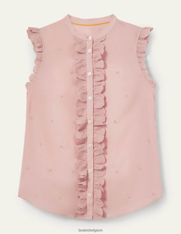 femmes Boden Milk-shake chemise brodée sans manches vêtements Z42D02424